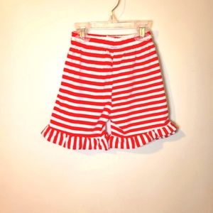 Striped Knee Length Shorts